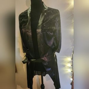 One of a kind! NEW! Sexy lace and satin looking robe.